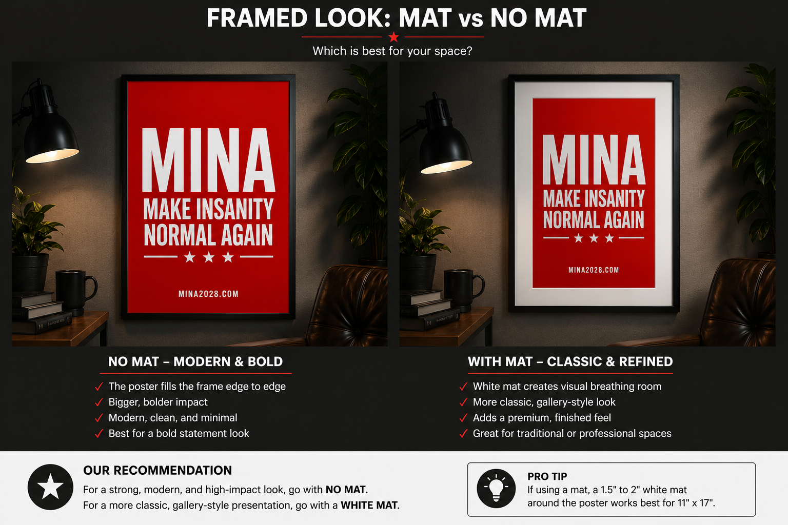 MINA POSTER - MAKE INSANITY NORMAL AGAIN